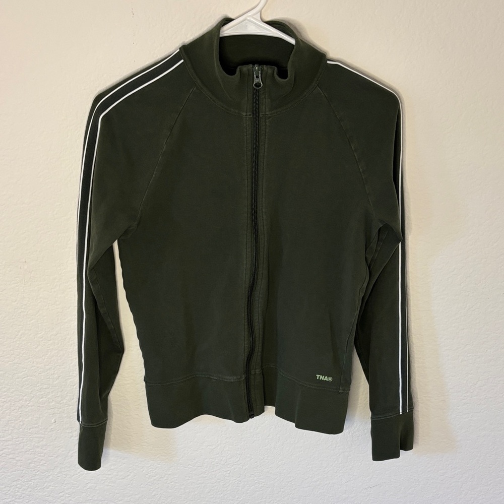 TNA Olive Green Zip-Up Jacket
